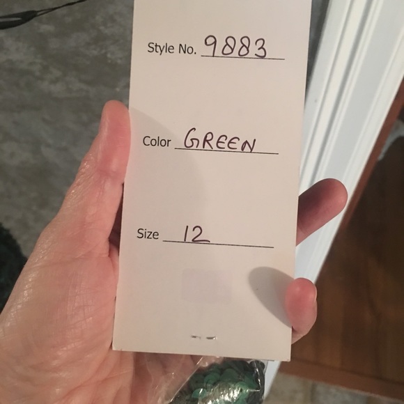 NWT Primavera Green Sequence Dress - Picture 6 of 6